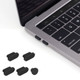 ENKAY 5 in 1 Dustproof Plugs About Charging Port  for MacBook 12 inch / MacBook Pro 13.3 / 15.4 inch (2016/2017)