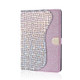 For Samsung Galaxy Tab A 10.5 T590 / T595 Laser Glitter Stitching Crocodile Texture Horizontal Flip Leather Case with Storage Grid & Holder(Silver)