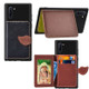 Leaf Buckle Litchi Texture Card Holder PU + TPU Case with Card Slot & Wallet & Holder & Photo Frame for Galaxy Note10(Black)