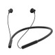 W18 Neck-Mounted Wireless Bluetooth 5.0 Sports Earphone with Wired Control Function(Black)