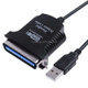 USB to Parallel 1284 36 Pin Printer Adapter Cable, Cable Length: 1m(Black)
