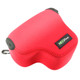 NEOpine Neoprene Shockproof Soft Case Bag with Hook for Canon PowerShot G3X Camera(Red)