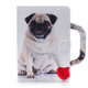 For Galaxy Tab S6 T860 / T865 3D Colored Drawing Horizontal Flip Leather Case with Holder & Card Slot & Wallet & Handle(Pug)