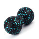 EVA Peanut Shape Yoga Ball Massage Loosen Up Muscle Fascia Ball(Black Blue)