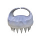 Round Hair Washing Brush Silicone Wet & Dry Multipurpose Massage Brush(Grey)