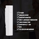 Bluetooth Receiver Smart Headphone Voice Translator 26 Multi-language Travel Business TF Card Voice Text Interpreter Earphone(White)