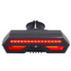 IPX4 85LM Waterproof USB Bicycle Turn Signal Light Rear Light Taillight with Remote Control