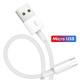 XJ-013 2.4A USB Male to Micro USB Male Interface Fast Charging Data Cable, Length: 3m