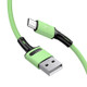 USAMS US-SJ435 U52 2A Micro USB to USB Data Cable, Cable Length: 1m(Green)