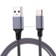1m 2A Output USB to USB-C / Type-C Nylon Weave Style Data Sync Charging Cable, For Galaxy S8 & S8 + / LG G6 / Huawei P10 & P10 Plus / Xiaomi Mi 6 & Max 2 and other Smartphones(Grey)