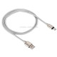 1M Woven Style Metal Head 108 Copper Cores Micro USB to USB Data Sync Charging Cable, For Samsung, HTC, Sony, Huawei, Xiaomi, Meizu and other Android Devices with Micro USB Port(Silver)