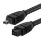 FireWire 800 9 Pin To FireWire 400 4 Pin Cable, Length: 1.5m(Black)