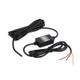 H516 Recording Step-down Line Shrinkage Video Car Charger Line Parking Monitoring Three-Core Power Cord, Model: Without Fuse(Micro Left Elbow)