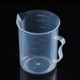 10 PCS 250ml Food Grade PP Plastic Flask Digital Measuring Cup Cylinder Scale Measure Glass Lab Laboratory Tools(Transparent)