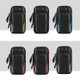 2 PCS Running Mobile Phone Arm Bag Sports Wrist Bag Universal For Mobile Phones Within 6 Inche, Colour: Black