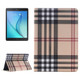 Plaid Pattern Leather Case with Holder & Card slots & Wallet for Galaxy Tab A 9.7 4G LTE / T555