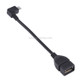 90 Degree Micro USB Male to USB 2.0 AF Adapter Cable with OTG Function For Galaxy / Nokia / LG / BlackBerry / HTC One X /Amazon Kindle / Sony Xperia etc. (13cm)(Black)