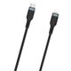 WIWU PT04 USB-C / Type-C to 8 Pin Platinum Data Cable, Cable Length:0.3m(Black)