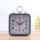2 PCS Candy Color Office Home Student Square Alarm Clock(Green)