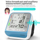 JZ-253A Automatic Electronic Sphygmomanometer Smart Wrist Type Indicator Blood Pressure Meter, Shape: Voice Broadcast(Blue White)