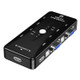 KSW-401V 4 VGA + 3 USB Ports to VGA KVM Switch Box with Control Button for Monitor, Keyboard, Mouse, Set-top box