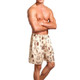 Summer Loose Home Thin Boxer Shorts Pajama Pants for Men, Size:XXL(Oracle Yellow)
