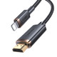 USAMS US-SJ509 U70 8 Pin to HDMI HD Video Adapter Cable, Length: 2m (Black)
