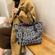 2578MDD Autumn And Winter Fashion Printed Female Bag Large Capacity Single Shoulder Bag(Black)