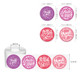 2 Sets Love Thank You Gilding Stamping Sticker(Pink)
