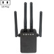 M-95B 300M Repeater WiFi Booster Wireless Signal Expansion Amplifier(Black - US Plug)