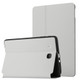 For Samsung Galaxy Tab E 9.6 T560/T561/T565/T567V Dual-Folding Horizontal Flip Tablet Leather Case with Holder (Grey)