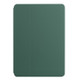 For Samsung Galaxy Tab E 9.6 T560/T561/T565/T567V Dual-Folding Horizontal Flip Tablet Leather Case with Holder (Dark Green)
