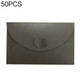 50 PCS Love Buckle Pearl Paper Hot Stamping Envelope Invitation Letter(Carbon Black )