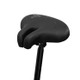 Bike No Nasal Seat Mountain Bike Saddle Comfortable Shock Absorption Bicycle Outdoor Cycling Accessories Saddle(Black)