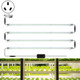 LED Plant Lamp Household Full Spectral Filling Hard Lamp Strip, Style: 50cm 4 Head(Sun Light AU Plug)