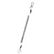 Outdoor Multi-functional Anti-lost Keychain TPU Spring Lanyard, Length: 32cm (Grey)