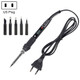 Metallic LCD Temperature Regulating Soldering Iron And Soldering Iron Tip Set Electric Soldering Iron Welding Tool(110V US Plug Black Head Black)