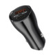 ACC-228 PD 20W + QC3.0 38W Dual Ports Metal Car Charger (Black)