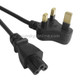 1.5m 3 Prong Style Small UK Notebook Power Cord