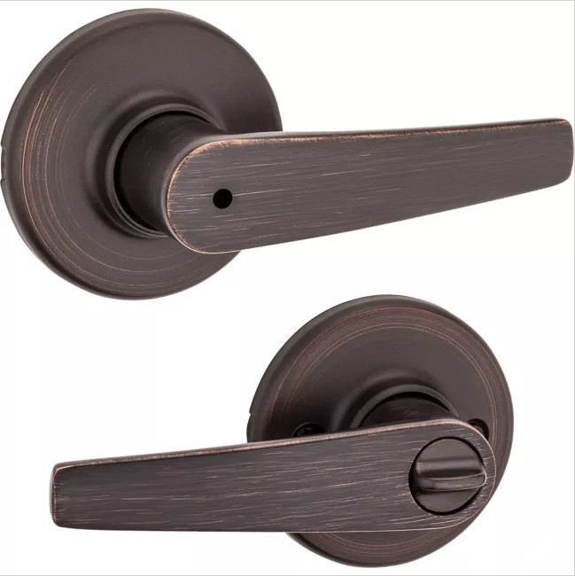 Kwikset 300DL-11P Delta Lever Privacy Door Lock with 6AL Latch and