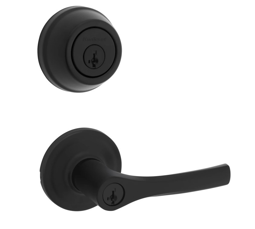 Kwikset 780-405HYL-514 Matte Black Single Cylinder Deadbolt with