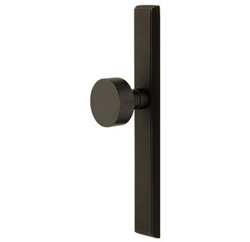 Emtek 5043FB Flat Black 1-1/2" x 11" Sandcast Rectangular Style Non-Keyed Dummy, Single Sided Narrow Sideplate Lockset