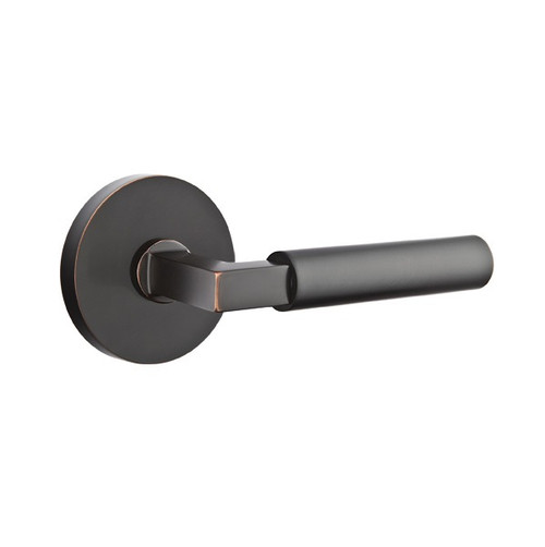 Emtek HEC-US10B-PHD Oil Rubbed Bronze Hercules (Pair) Half Dummy Levers with Your Choice of Rosette