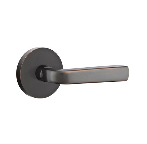 Emtek SIO-US10B-PHD Oil Rubbed Bronze Sion (Pair) Half Dummy Levers with Your Choice of Rosette