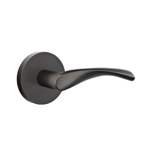 Emtek TRT-US10B-PHD Oil Rubbed Bronze Triton (Pair) Half Dummy Levers with Your Choice of Rosette