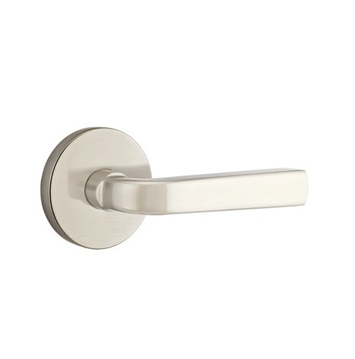 Emtek SIO-US15-PHD Satin Nickel Sion (Pair) Half Dummy Levers with Your Choice of Rosette