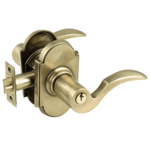 Emtek C-US7-FD French Antique Cortina Dummy Keyed Entry Lever with Your Choice of Rosette