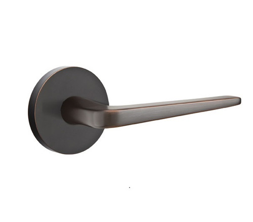 Emtek ATN-US10B-PASS Oil Rubbed Bronze Athena Passage Lever with Your Choice of Rosette