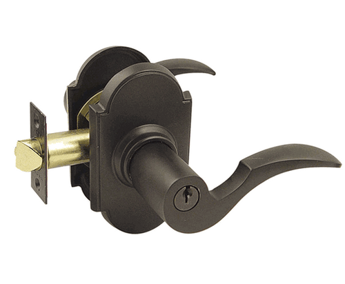 Emtek C-US10B-FD Oil Rubbed Bronze Cortina Dummy Keyed Entry Lever with Your Choice of Rosette