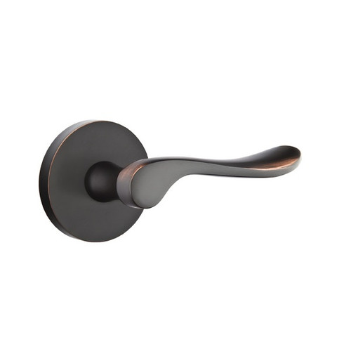 Emtek LU-US10B-PASS Oil Rubbed Bronze Luzern Passage Lever with Your Choice of Rosette